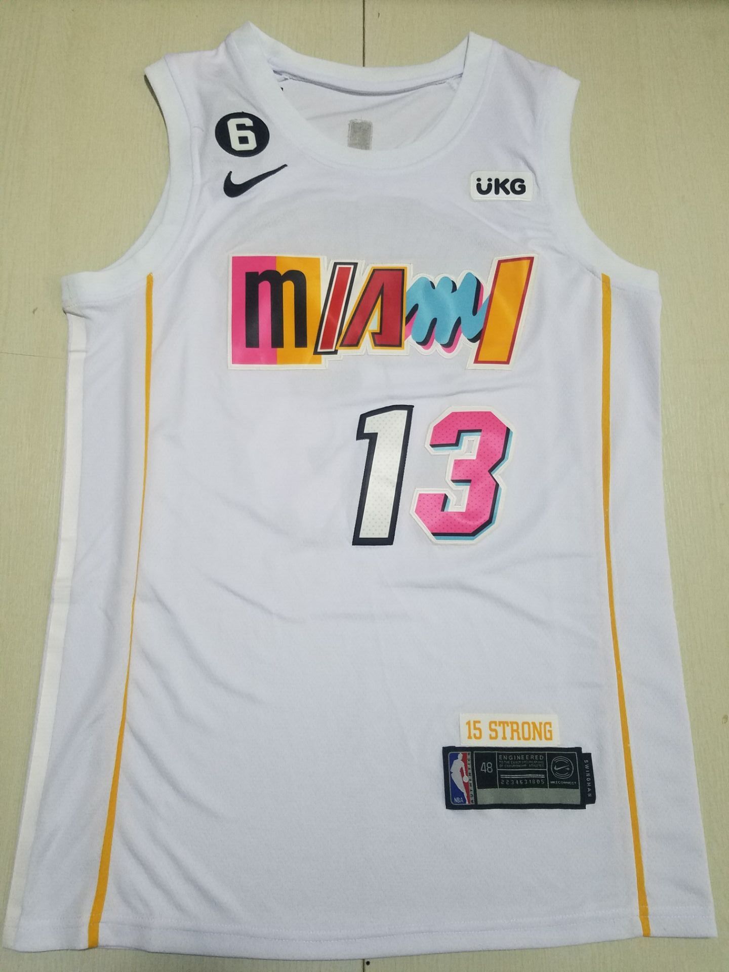Men Miami Heat #13 Adebayo White City Edition 2022 Nike NBA Jersey->chicago bulls->NBA Jersey